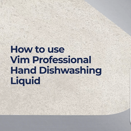 Do you know how to use our Vim Hand Dishwash Liquid? - Unilever Professional India