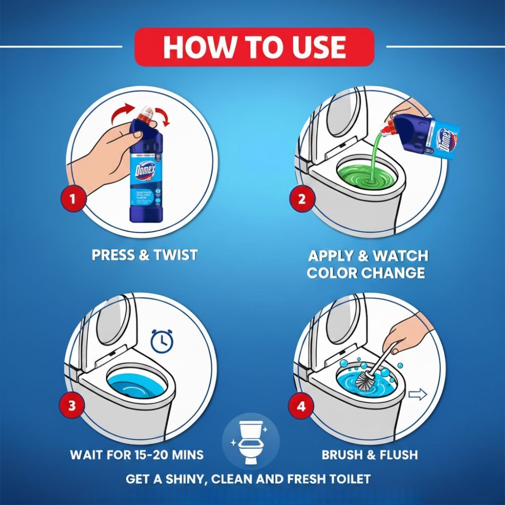 Domex Disinfectant Toilet Bowl Cleaner 1L