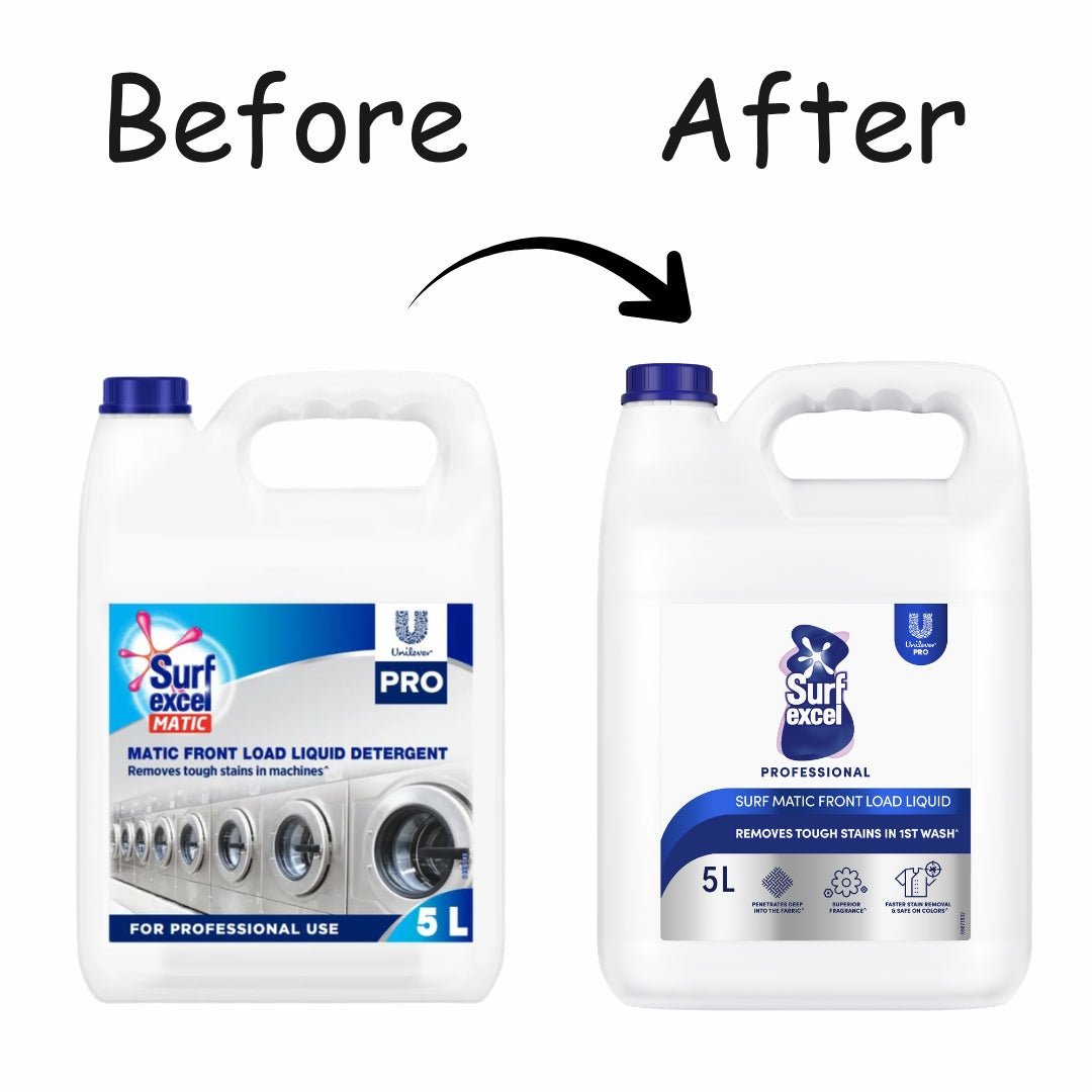 Surf Excel Matic Front Load- Professional Laundry Liquid Detergent 5L