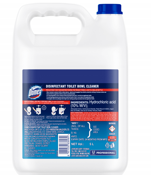 Domex Disinfectant Toilet Bowl Cleaner 5L